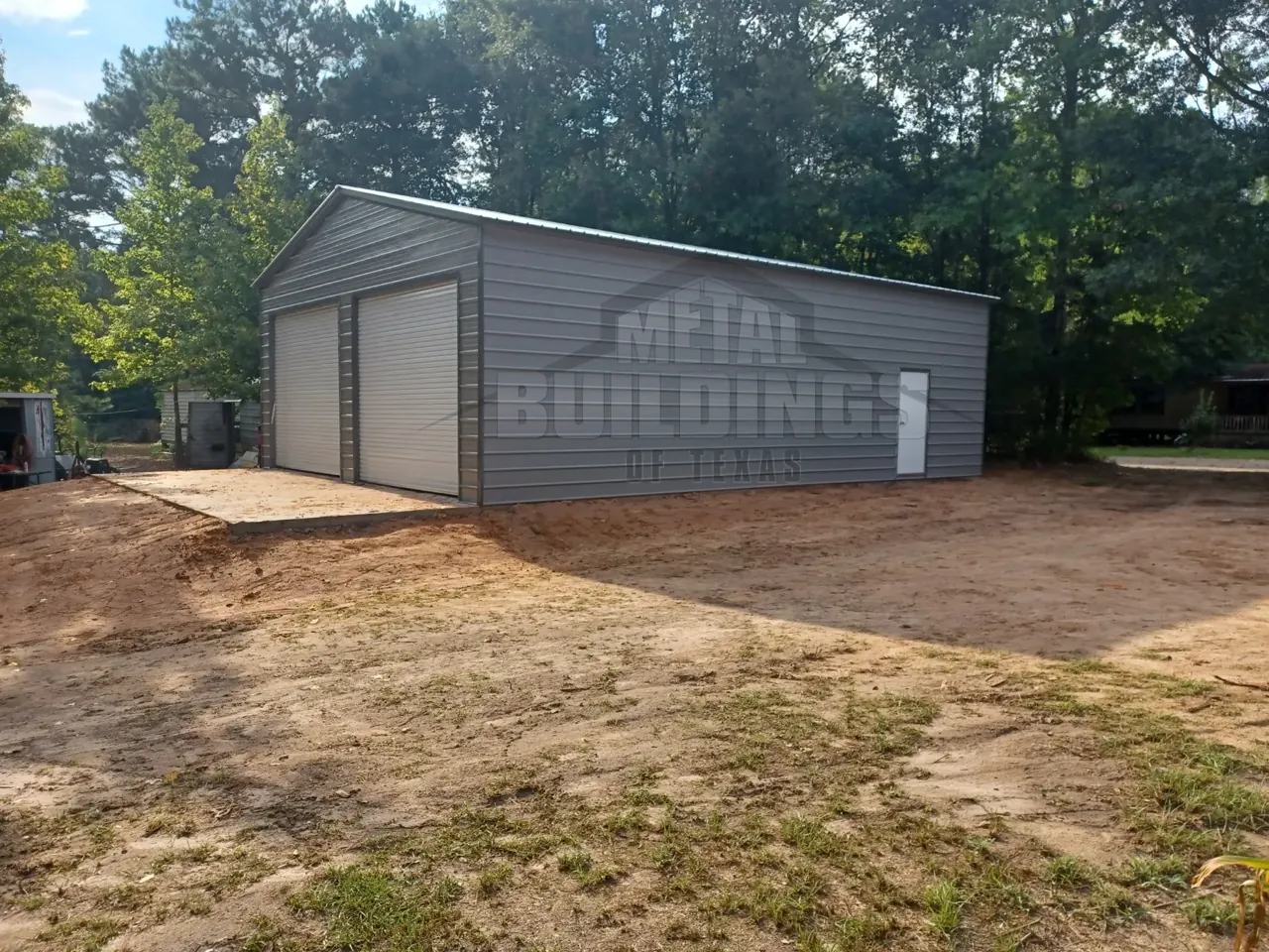 Metal garage exterior from the company-wide MBTX portfolio