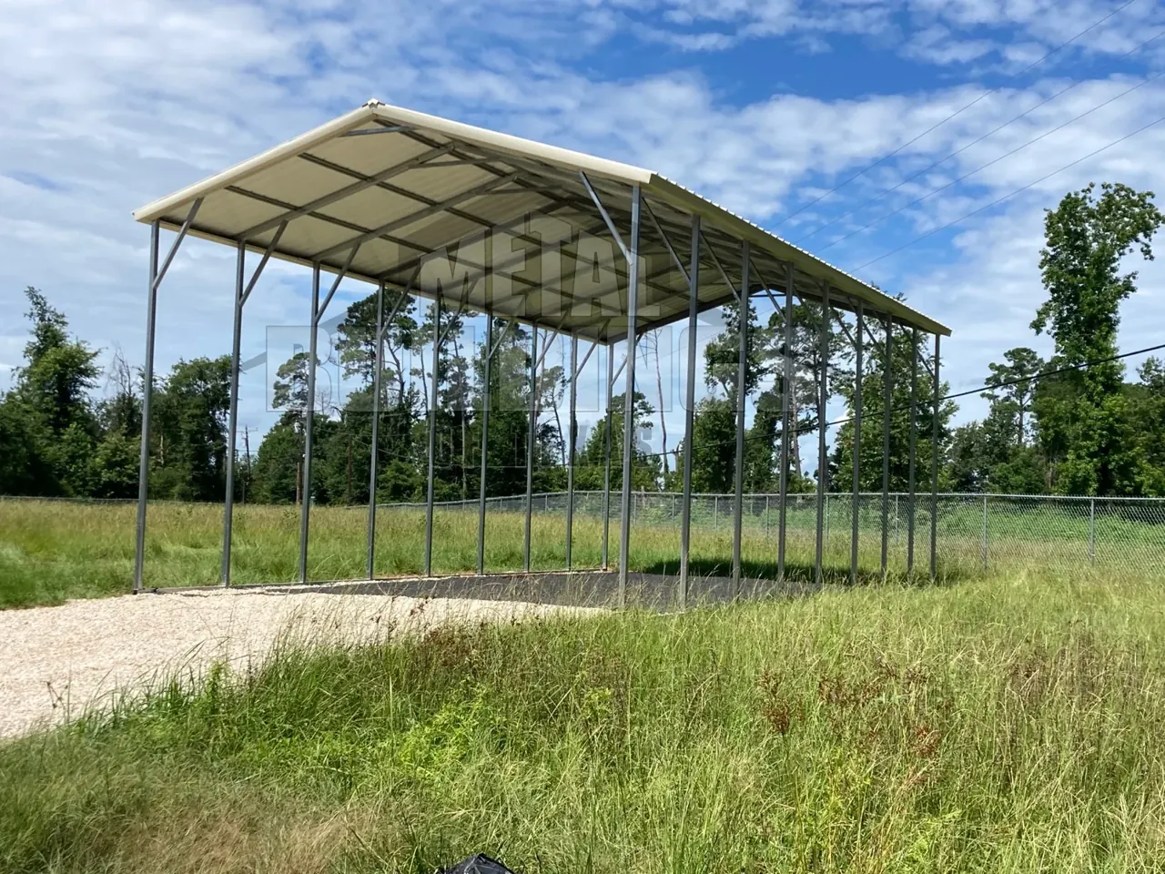 Metal RV cover from the company-wide MBTX portfolio